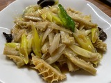 白ねぎと牛胃袋炒め