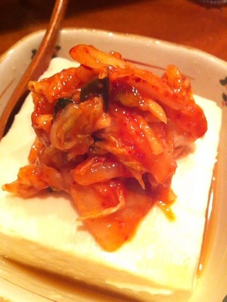 キムチ温豆腐