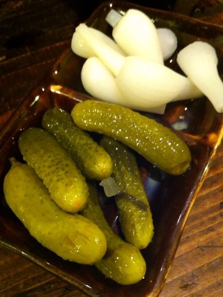 ピクルスと塩らっきょ