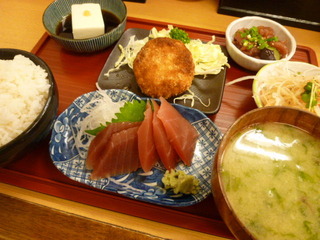 まぐろ刺身定食