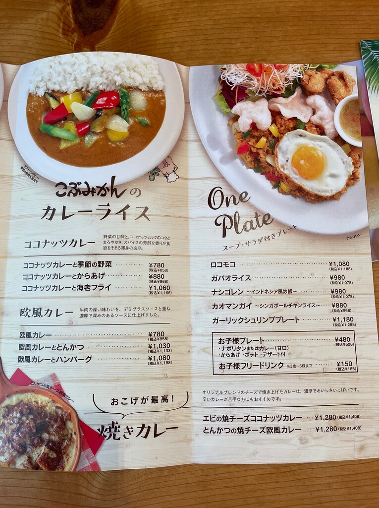 カレーランチ ココナッツカレー季節の野菜 こぶみかん 豊川 食メモ 愛知 旅先b級グルメと飲み記録