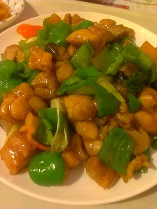 鶏肉とピーマン炒め