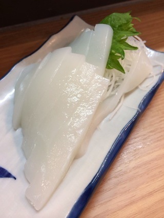 紋甲イカ刺し