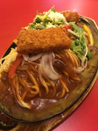 彩り野菜のソテーと伝統のカニクリームコロッケスパ
