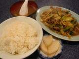 肉野菜いため定食