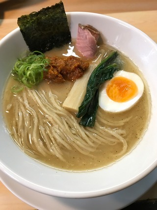 鶏の中華そば辛味噌付