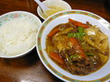 上牛肉と豆腐のオイスターソース煮込み定食