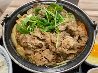 牛すき鍋膳 肉2倍盛