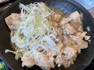 ねぎ塩鶏皿
