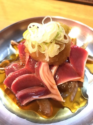 砂肝の刺身おろしポン酢