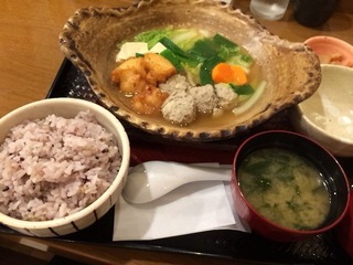 大根もちと鯵のつみれ鍋