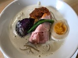 煮干し香る泡ポタージュ白湯