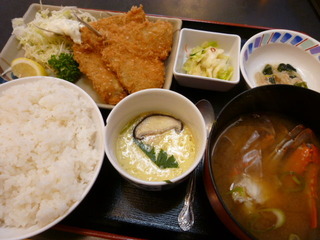 アジフライ定食