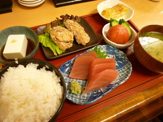まぐろ刺身定食