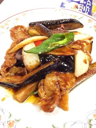 秋ナスと豚肉の味噌炒め