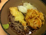 海老かき揚げそば