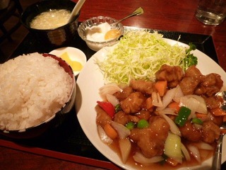 酢豚定食
