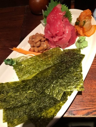 鮪中落ちおつまみセット