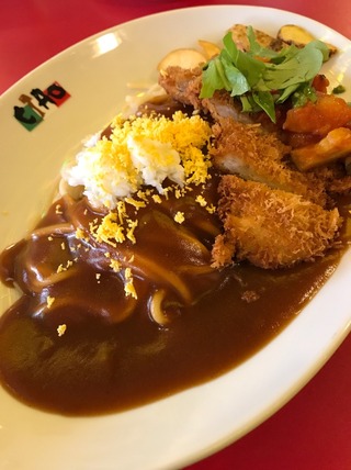 ポークフィレカツ菜園風2種のソースで