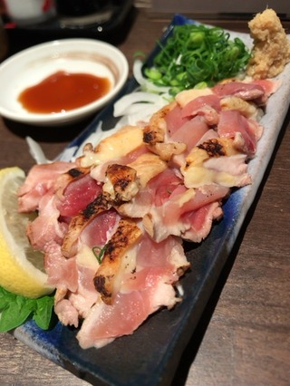 赤鶏ももタタキ