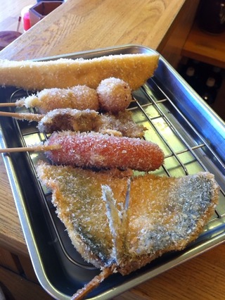 夏の新作串揚げ5本セット