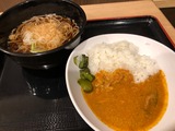 半よもだカレー半たぬきそばセット