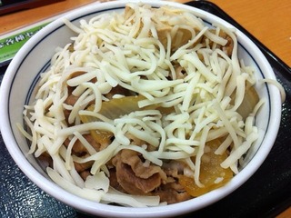 とろりチーズ牛鍋丼