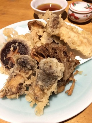 秋の天ぷら盛合せ