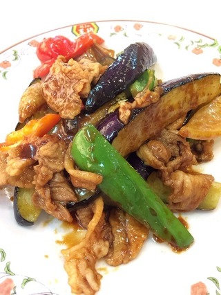 秋ナスと豚肉の味噌炒め
