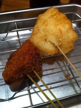メンチ+ポテト