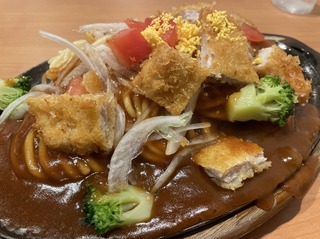 彩りロースカツスパ
