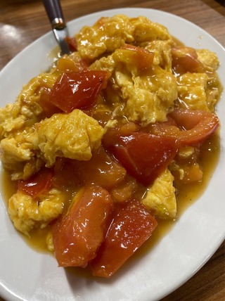 玉子とトマト炒め