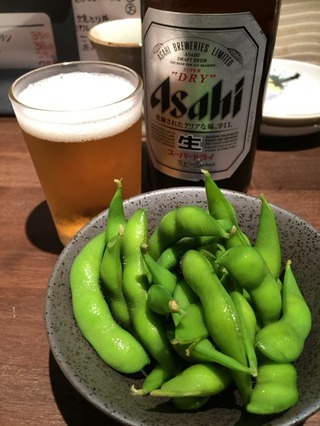 ビール&枝豆