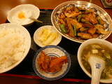 豚肉の薄切りとナスのピリ辛炒めセット