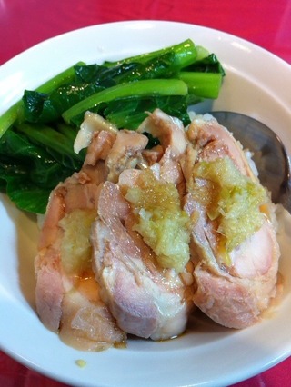 蒸し鶏ごはん