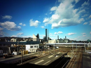 日立駅山側