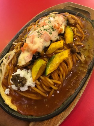 秋ナスのモッツァレラチーズ焼きスパ