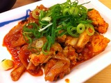 鶏の甘辛味噌炒め