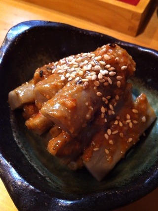 ごぼうの南蛮味噌和え
