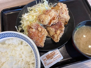 から揚げ定食