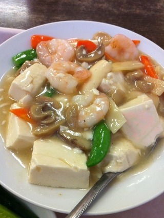 芝海老と豆腐のうま煮