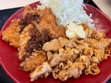 豚キムチとソースチキンカツ