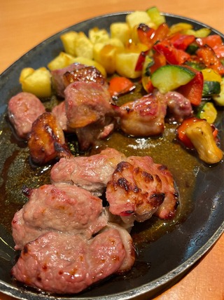 ラムと野菜のグリル