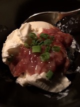 クリームチーズ酒盗和え