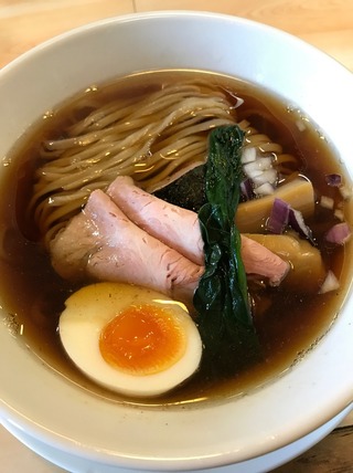 鶏と魚の醤油そば