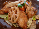 真鱈と野菜の黒酢あん