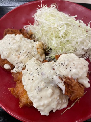 チキンカツとから揚げのタルタル合い盛り