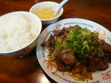 上牛肉の黒胡椒炒め定食