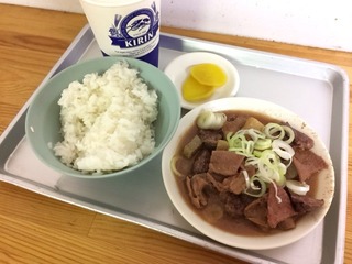 煮込みライス&ビール