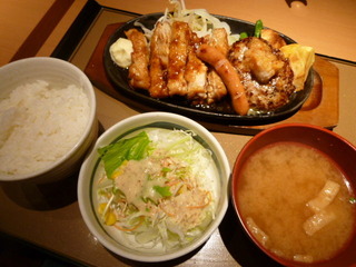 ミックスグリル定食